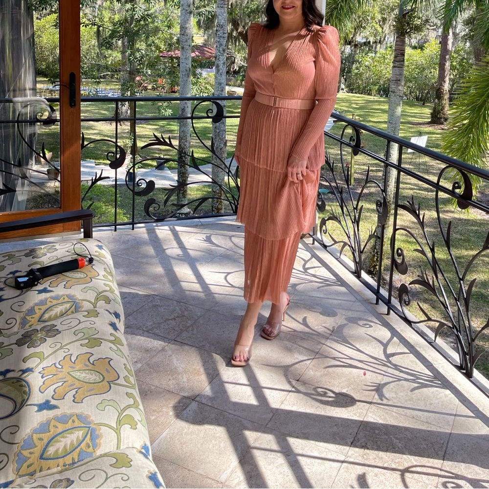 Sabina Musaev Carry dress in Peach color size M